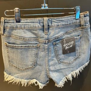 Studio Blue size 8 medium/light wash shorts